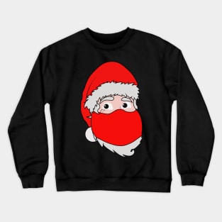 2020 Christmas Gift Masked Santa Claus Crewneck Sweatshirt